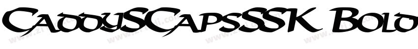 CaddySCapsSSK Bold字体转换